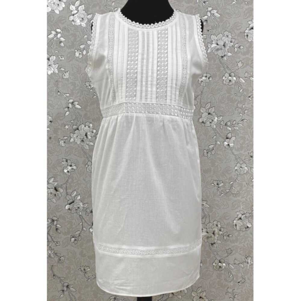SoieRose White Victorian Cotton Nightgown – SR-1190 – Vintage Sleepwear